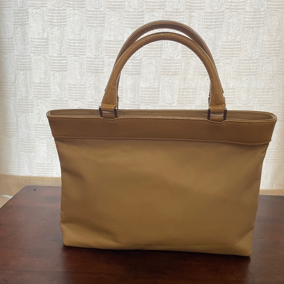 TALBOTS Beige Leather/Patent Leather Handbag - Like new! - Picture 1 of 4